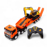 Thumbnail for Cama Baja & Excavadora Control Remoto Huina Escala 1:24