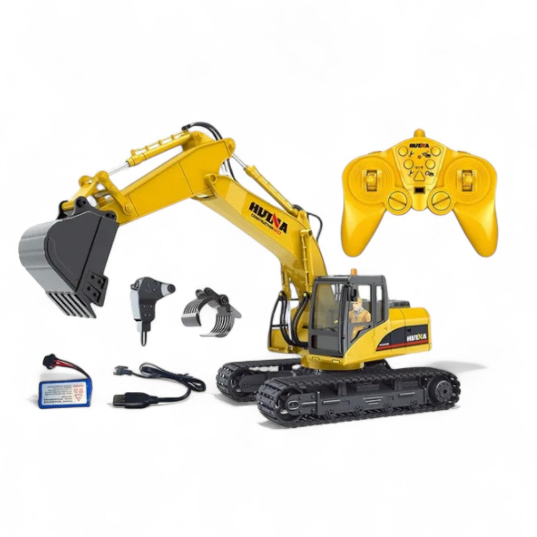 Excavadora Control Remoto Huina Escala 1:14