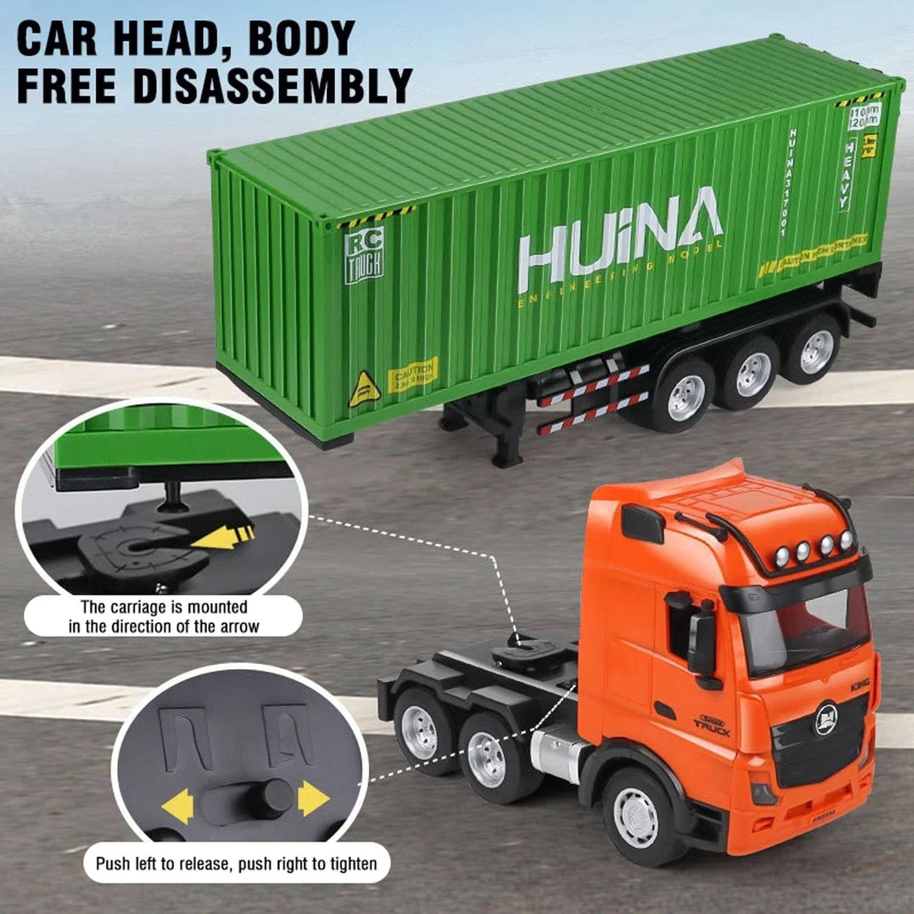 Tráiler Huina A Control Remoto Escala 1:18