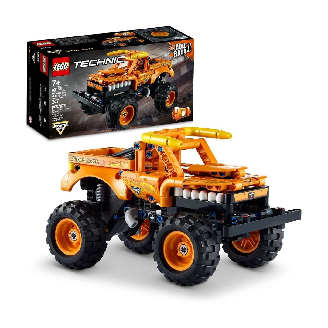 LEGO Technic Monster Jam El Toro Loco & Auto Todoterreno Rock Racer 2 En 1 (247 Piezas) - KATZER