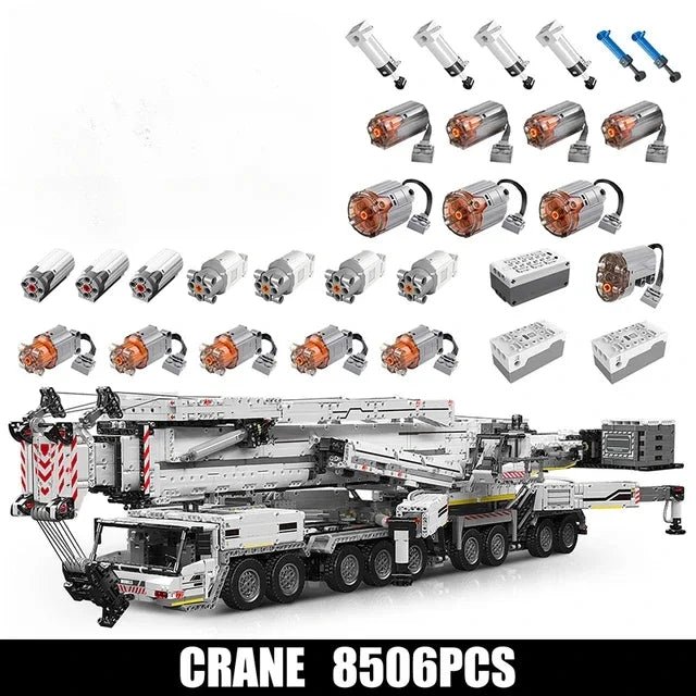 Mould King 17007 17008 Technical Car Toys Motorized LTM 11200 RC Crane Truck Assembly Model DIY Brick Building Block Sets 42146 - KATZER