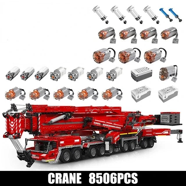 Mould King 17007 17008 Technical Car Toys Motorized LTM 11200 RC Crane Truck Assembly Model DIY Brick Building Block Sets 42146 - KATZER