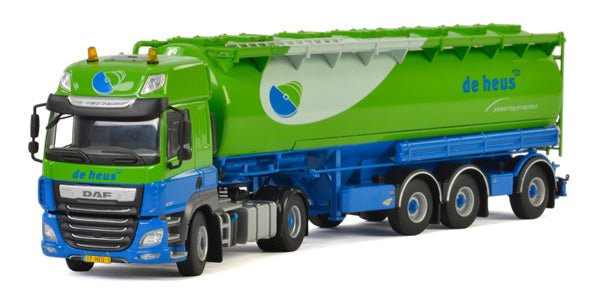 01-2465 Tráiler DAF CF 3 Axle De Heus Veevoeders Escala 1:50 - KATZER