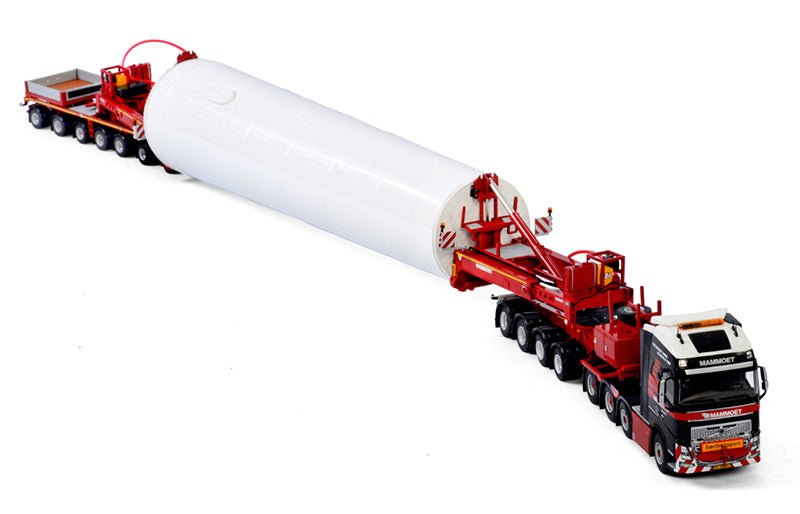 410253 Remolque Especial Mammoet Volvo FH 4 Globetrotter XL 8X4 con Mega Molino + 7 Axle Dolly + 4 Axle Dolly Escala 1:50 (Modelo Descontinuado) - KATZER