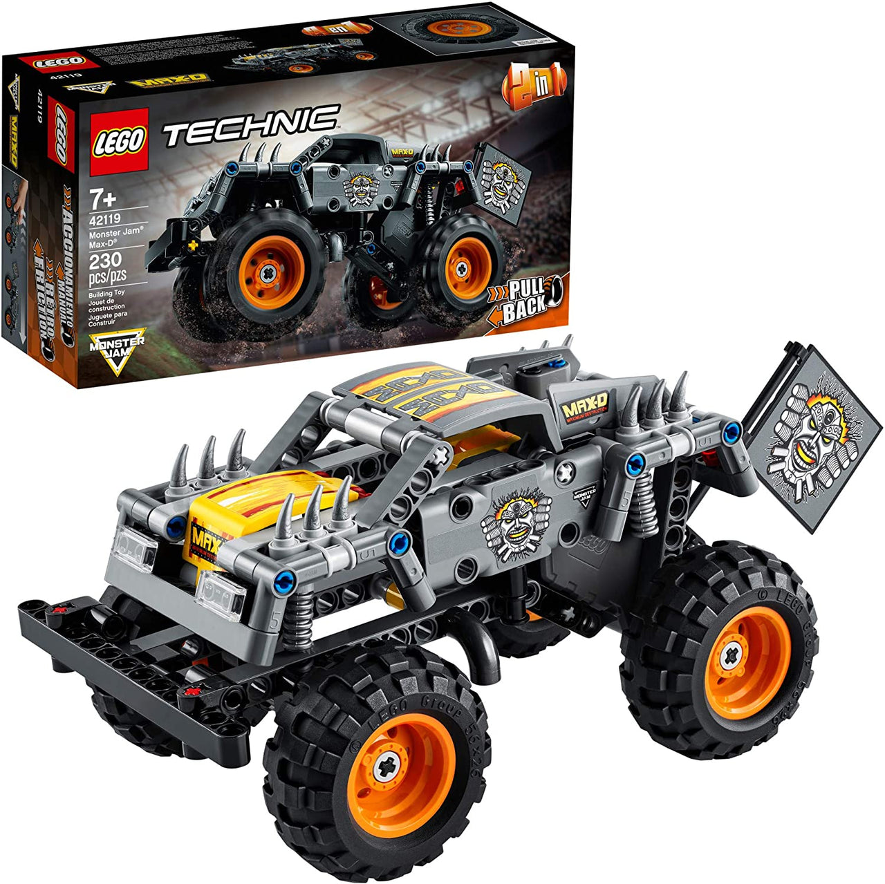 42119 LEGO Technic Monster Truck Max-D (230 Piezas) - KATZER