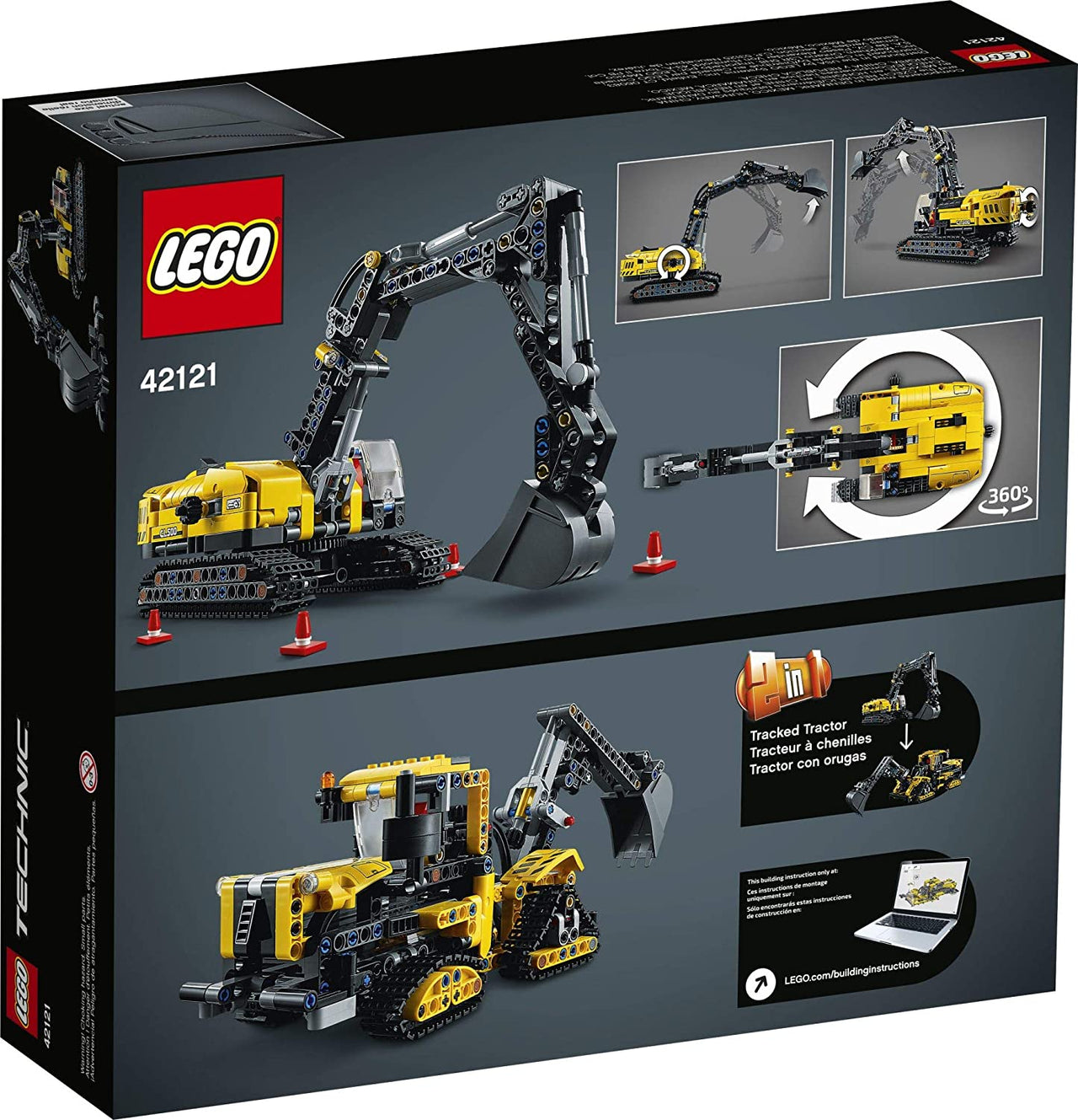 42121 LEGO Technic Excavadora CL500 (569 Piezas) - KATZER