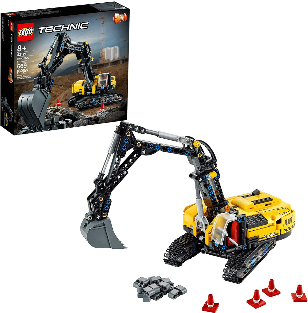 42121 LEGO Technic Excavadora CL500 (569 Piezas) - KATZER