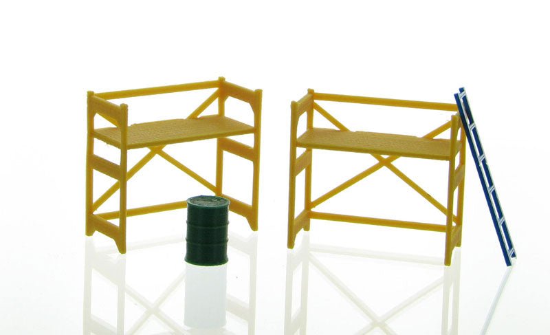 50-150-Y Kit de Andamio + Cilindro + Escalera Escala 1:50 (Amarillo) - KATZER