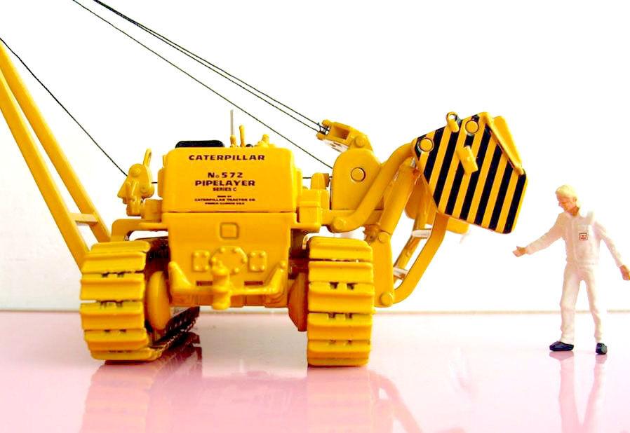 55210 Track-Type Pipelayer -Tiende Tubos Cat 527C Escala 1:50 Tractor De Orugas