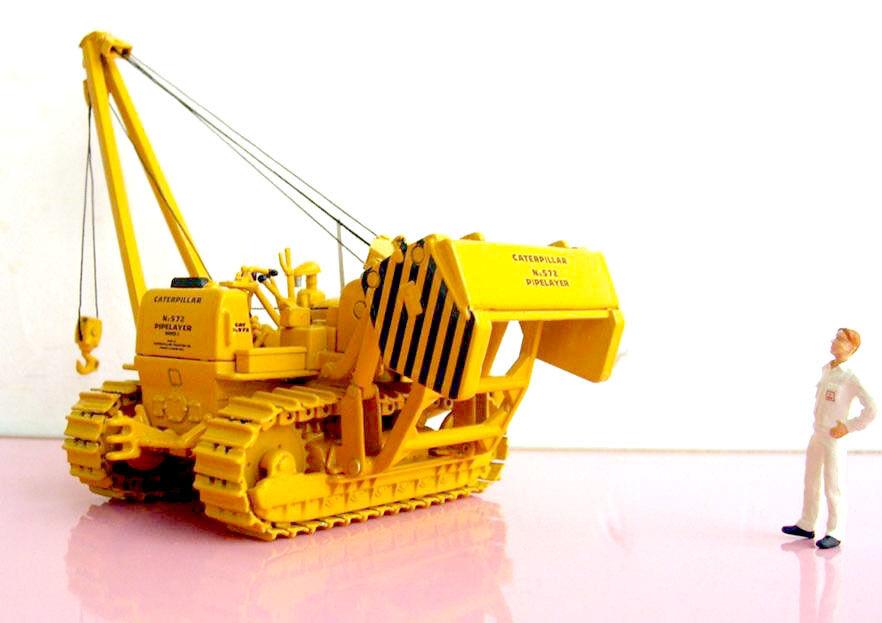 55210 Track-Type Pipelayer -Tiende Tubos Cat 527C Escala 1:50 Tractor De Orugas