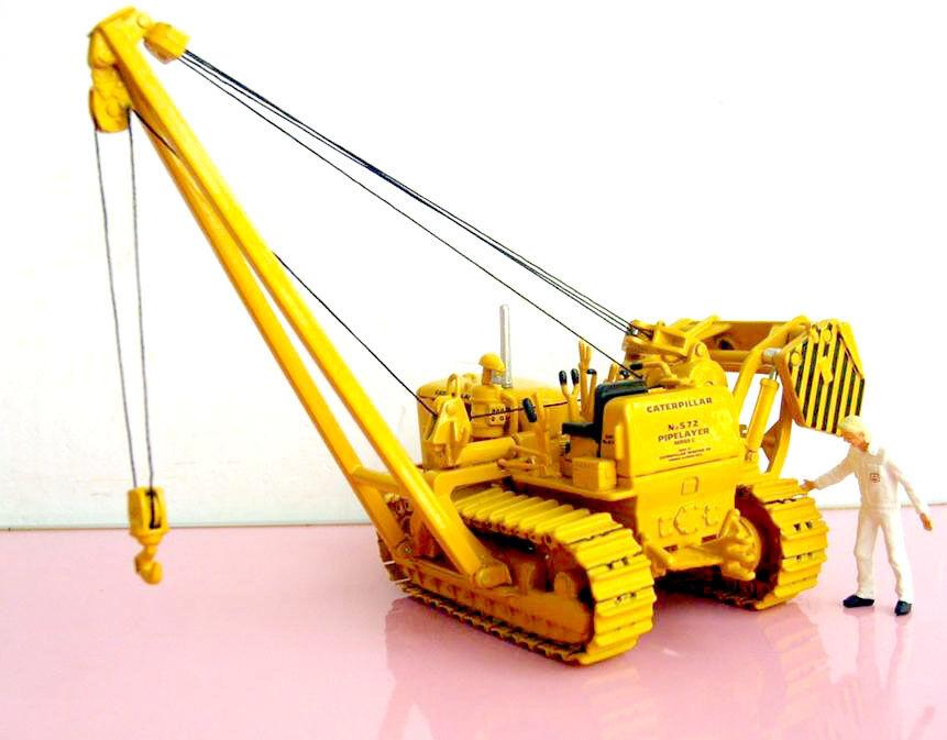 55210 Track-Type Pipelayer -Tiende Tubos Cat 527C Escala 1:50 Tractor De Orugas