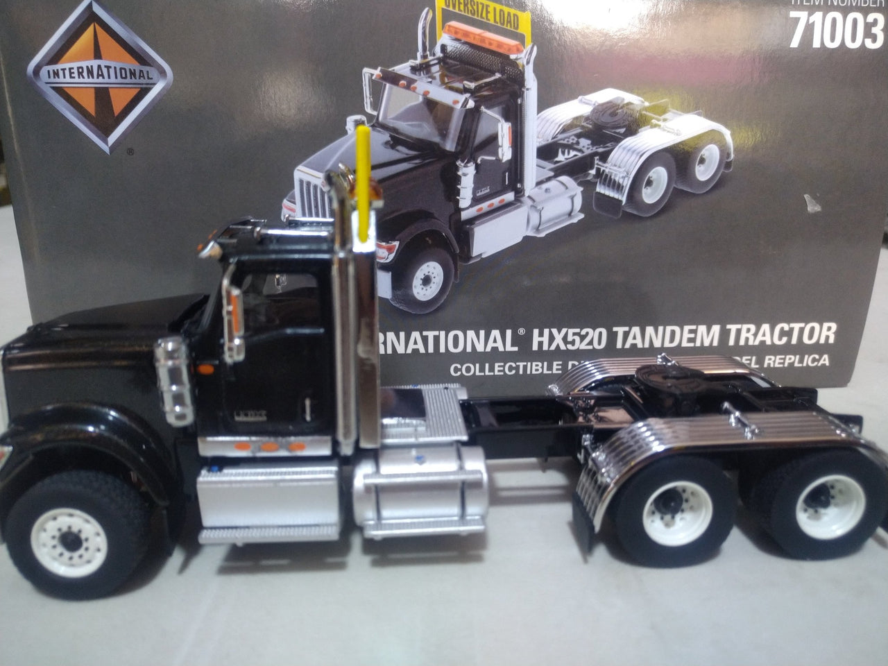 International HX520 Black Tractor Truck 1:50 Scale