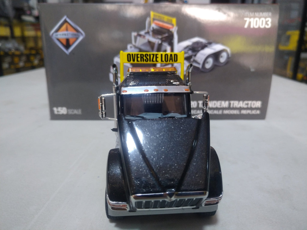 International HX520 Black Tractor Truck 1:50 Scale