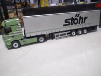 Thumbnail for 8622-03 Tráiler Mercedes Benz FH25 Stohr Logistik Verde Escala 1:50 (Modelo Descontinuado) - KATZER