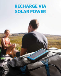 Thumbnail for Cargador Portátil Solar Anker PowerCore de 20,000 mAh. + Linterna con Tecnología Militar IP65 Resitente al Polvo y Agua - KATZER
