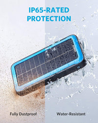 Thumbnail for Cargador Portátil Solar Anker PowerCore de 20,000 mAh. + Linterna con Tecnología Militar IP65 Resitente al Polvo y Agua - KATZER