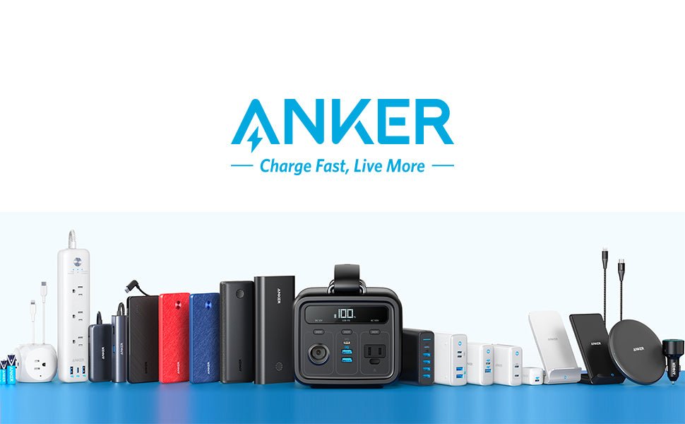 Cargador Portátil Solar Anker PowerCore de 20,000 mAh. + Linterna con Tecnología Militar IP65 Resitente al Polvo y Agua - KATZER