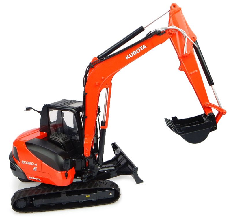 Excavadora De Orugas Kubota KX080 - 4 Escala 1:24 - KATZER
