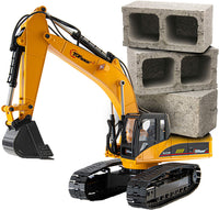 Thumbnail for Excavadora de Orugas Metálica TR-211M Funcional Escala 1:14 Control Remoto de 23 Canales - KATZER