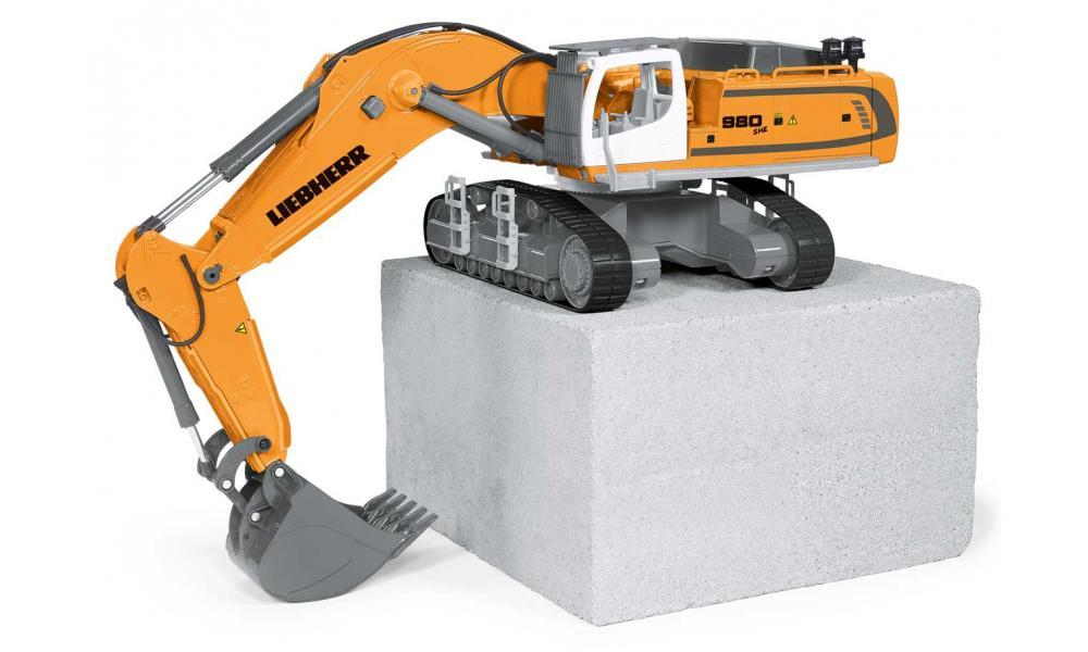 Excavadora DieCast Liebherr R980 SME Control Remoto - Escala 1:32 - KATZER