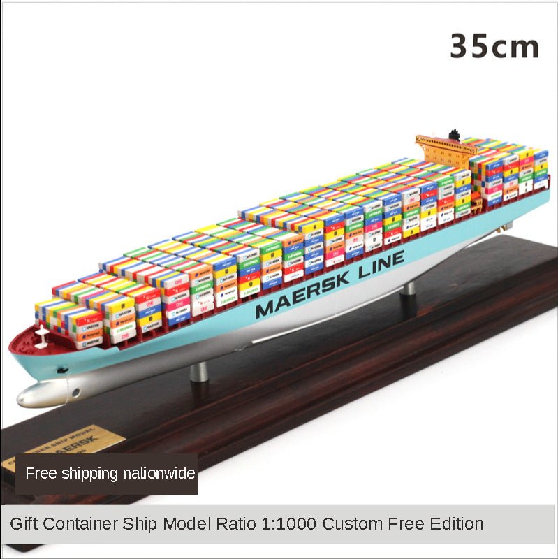 Maersk Shipping Container Ship Model 35cm - KATZER