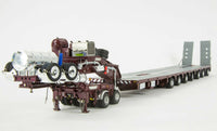 Thumbnail for ZT09072 Remolque Especial Drake 2x8 con Camabaja Direccional 7x8 Escala 1:50 - Vintage Burgundy - KATZER