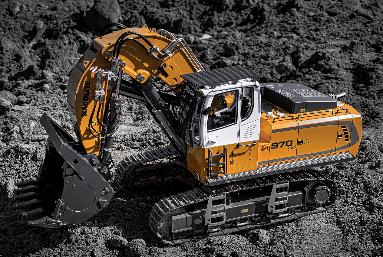 Huina Full Metal Excavator + Accessories Remote Control Scale 1:14