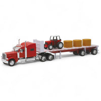 Thumbnail for Peterbilt 389 Lowboy & Farm Tractor 1:32 Scale