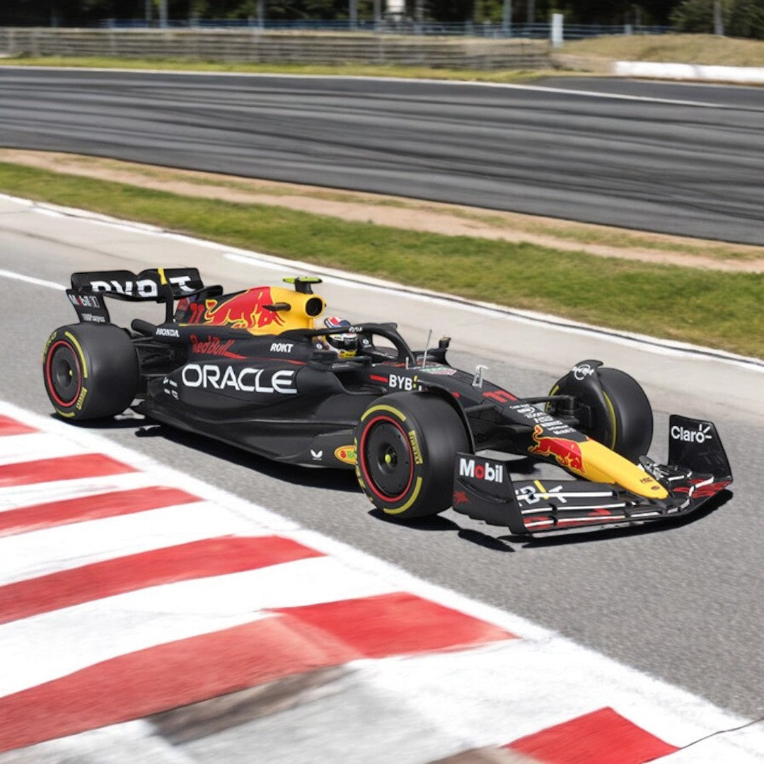 Auto De Carrera Oracle & Red Bull 2023 Formula 1 - Perez Escala 1:18
