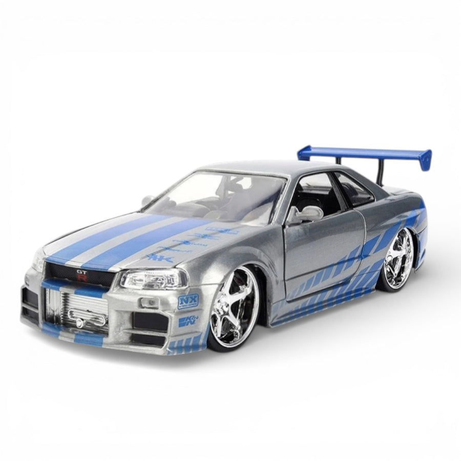Auto Nissan Skyline GT-R (BNR34) Escala 1:24 Edición del 25.º Aniversario De Rápidos Y Furiosos (Pre - Venta)