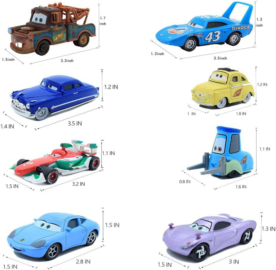 Set Modelos Película Cars 15 Unidades Escala 1:55