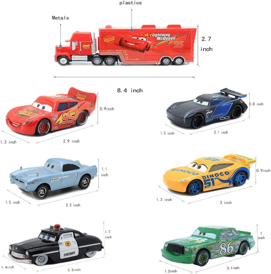 Set Modelos Película Cars 15 Unidades Escala 1:55