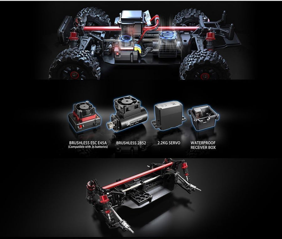 Auto Hyper Go Brushless 4X4 Off-Road A Control Remoto Escala 1:14