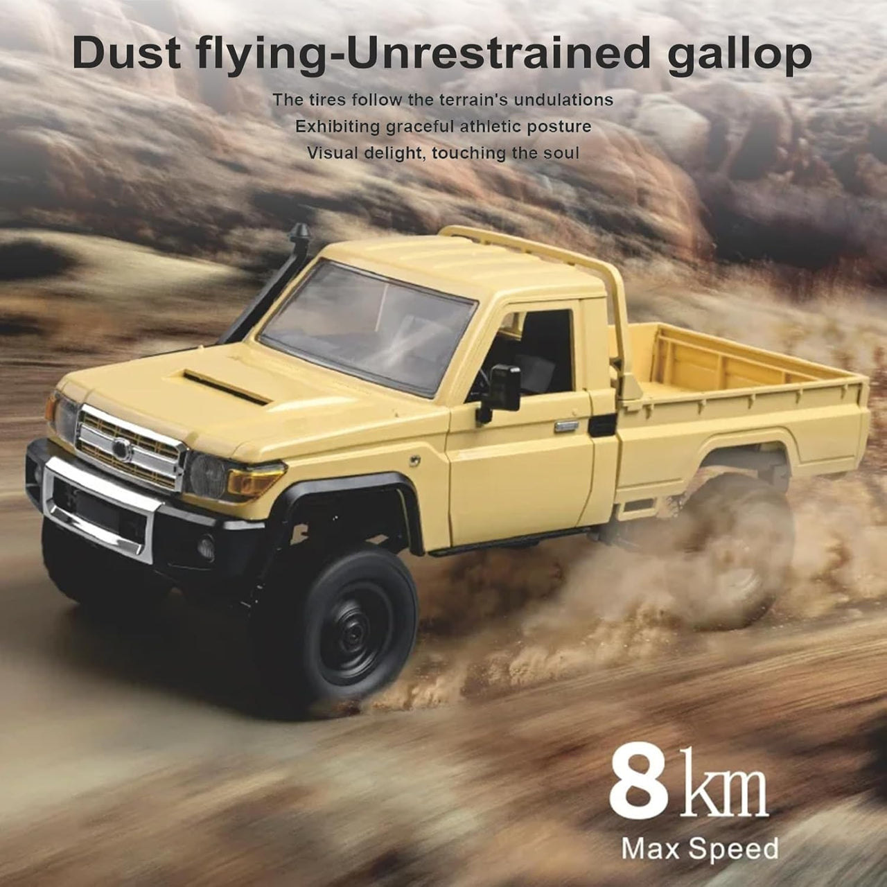 Auto Toyota Land Cruiser Pickup A Control Remoto Escala 1:12