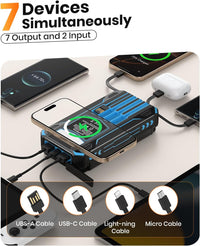 Thumbnail for Cargador Portátil Solar 48000mAh 4 Paneles Solares Carga Rápida