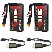 Thumbnail for Batería Li-ion De Litio De 7.4V 3000mAh Con Conector XT30 Recargable