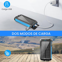 Thumbnail for Kepswin 38800mAh Solar Portable Charger, 5V/3.1A Power Bank, Fast Charger, Type-C Ports with LED Flashlights, Perfect for Camping Trips 