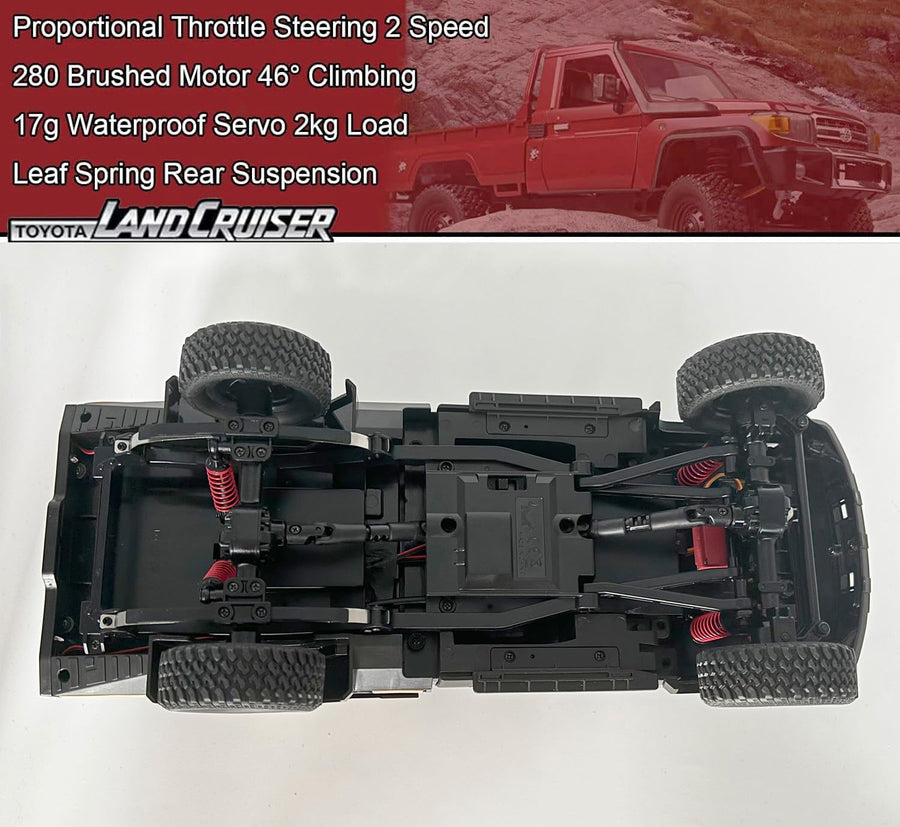 Auto Toyota Land Cruiser Pickup 4X4 A Control Remoto Escala 1:12