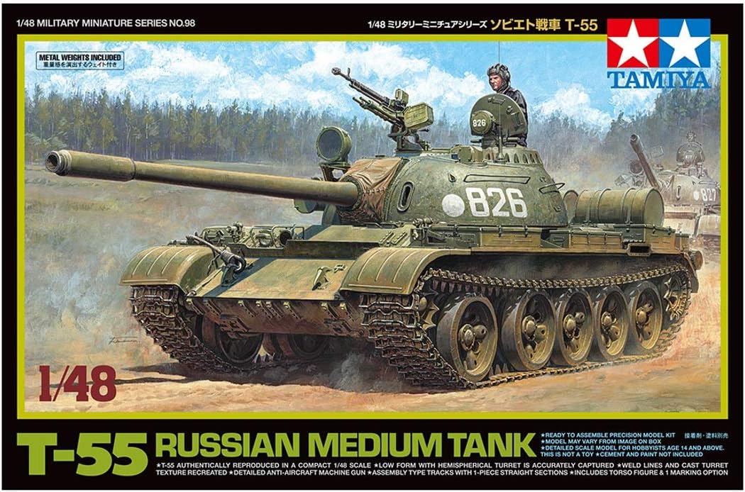 Kit De Tanque Ruso T-55 Escala 1:48