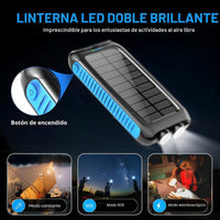 Thumbnail for Kepswin 38800mAh Solar Portable Charger, 5V/3.1A Power Bank, Fast Charger, Type-C Ports with LED Flashlights, Perfect for Camping Trips 