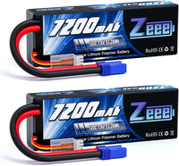 Thumbnail for Set De Batería Tipo LiPo 2S 7.4V 7200mAh Conector EC5 Recargable