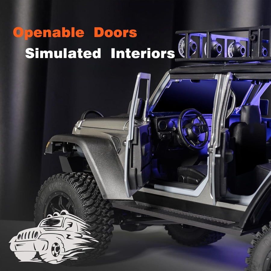 Auto Jeep Wrangler 4X4 Off Road A Control Remoto Escala 1:12