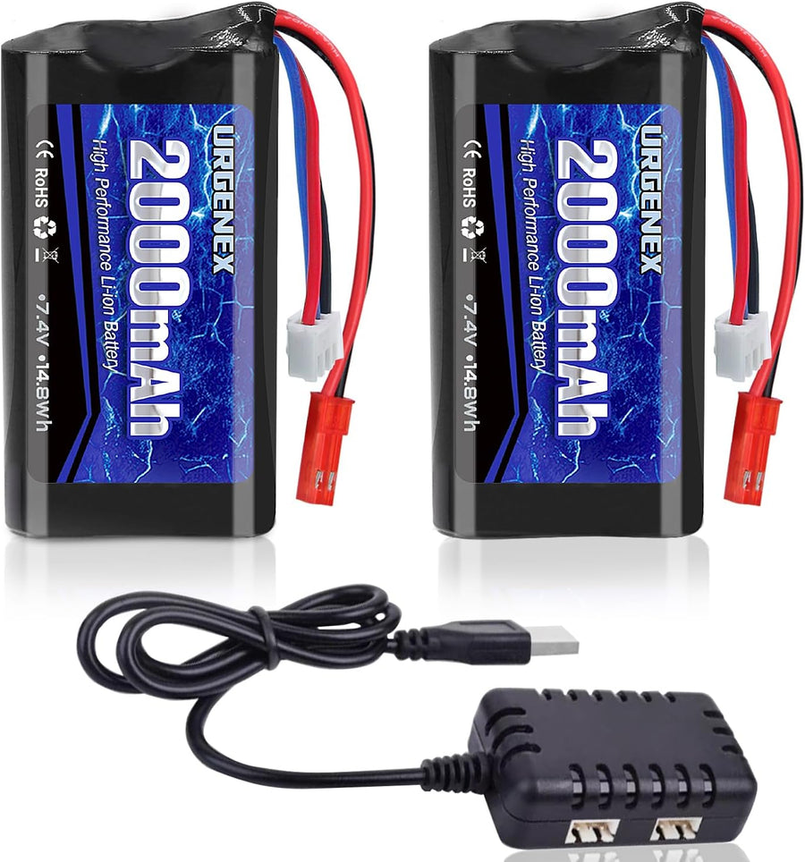 Batería De Iones De Litio 7.4V 2000mAh De Alta Capacidad