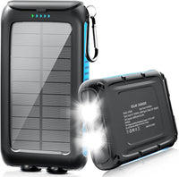 Thumbnail for Kepswin 38800mAh Solar Portable Charger, 5V/3.1A Power Bank, Fast Charger, Type-C Ports with LED Flashlights, Perfect for Camping Trips 