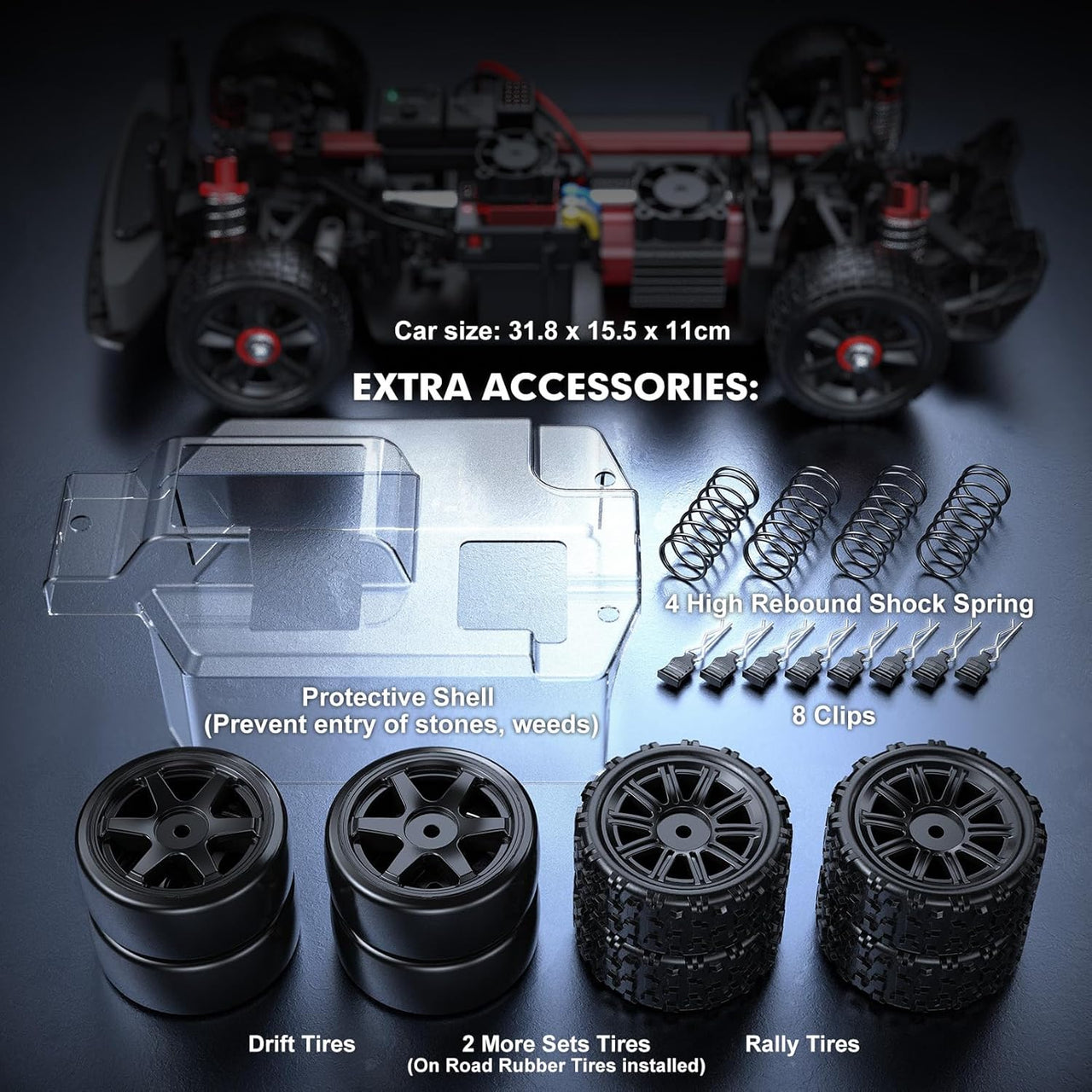 Auto Hyper Go V3 RTR Drift A Control Remoto Escala 1:14