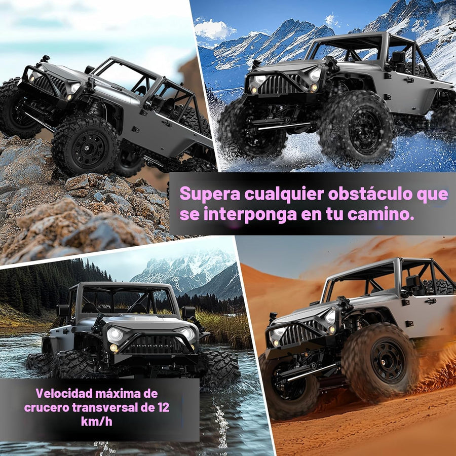 Auto Hyper Rock Crawlers 4X4 A Control Remoto Escala 1:12
