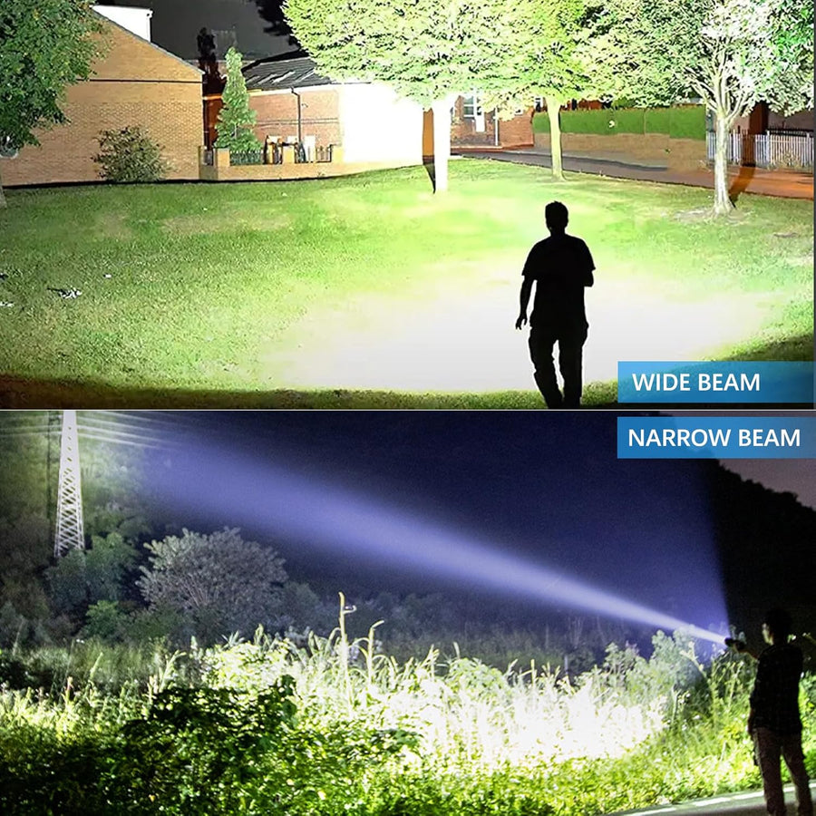 Linterna Led Recargable Intensa 90000 Lúmenes