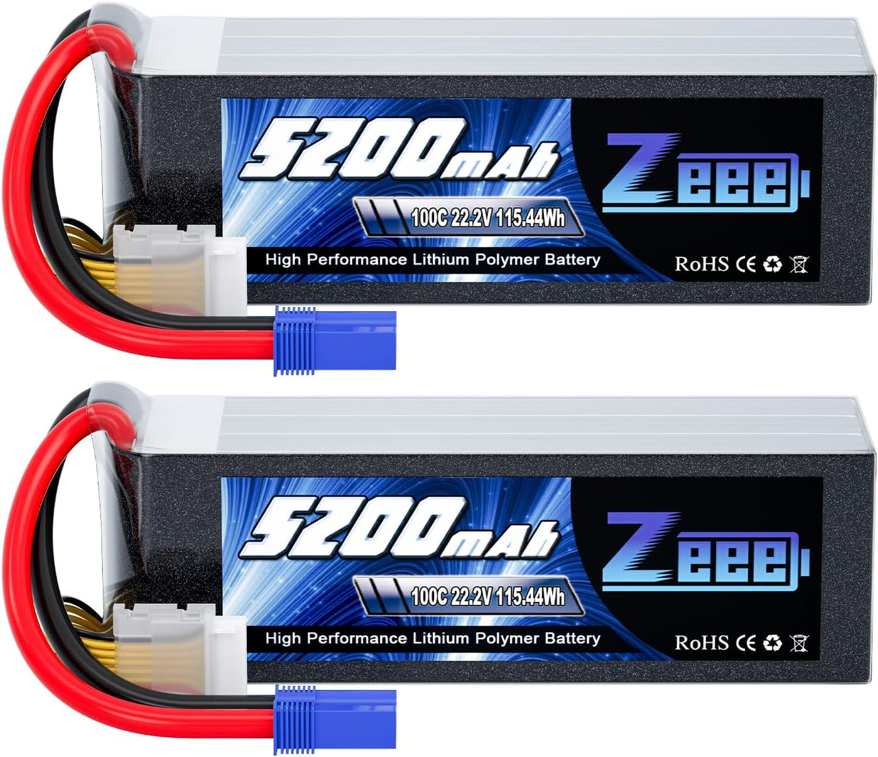Li-Ion Battery (JST red Connector) 2s 7.4V 1200 mAh Huina 1592/1593