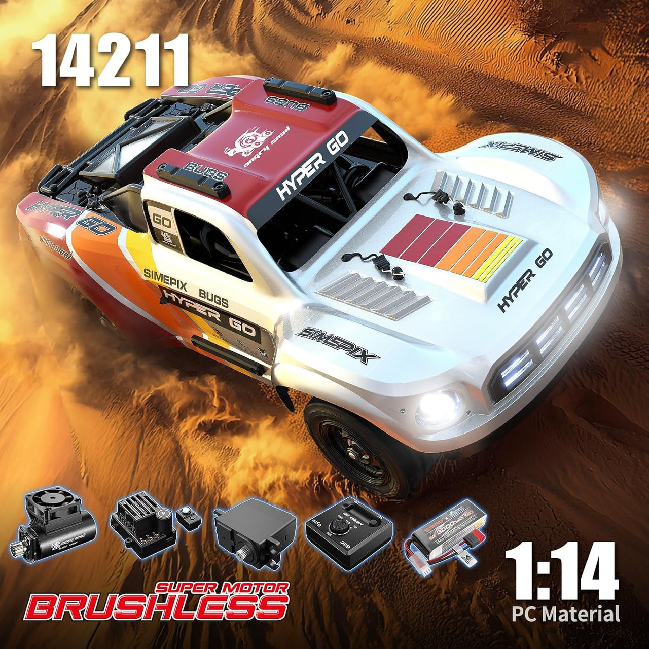 Auto Hyper Go Drift 4X4 A Control Remoto Escala 1:14