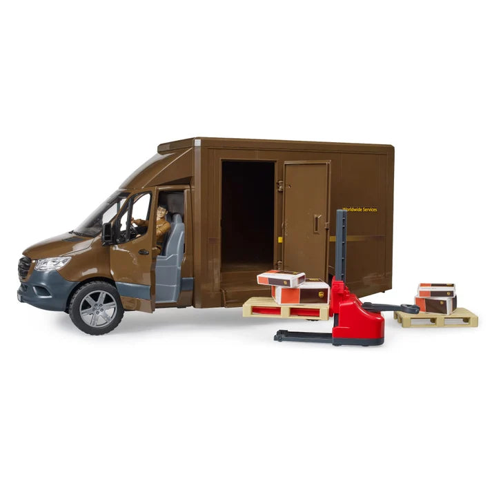 Furgoneta Mercedes Benz UPS Con Accesorios Escala 1:16